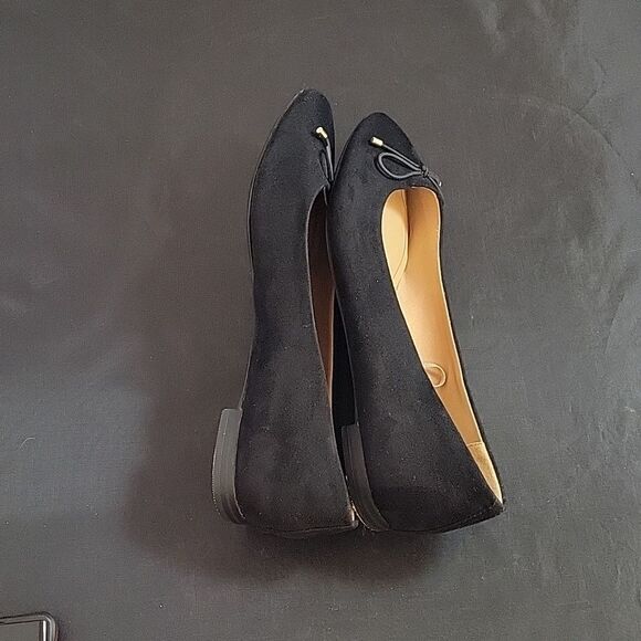 BRAND NEW H&M FAUX-SUEDE BOWKNOT BALLERINA SLIP-ON WOMEN"S FLAT SHOE - Picture 11 of 12